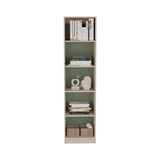 Estantería Upton Capri y Agave 45x180.6cm Rectangular con Cuatro Entrepaños - BIBLIOTECAS Y ESTANTERIAS | Bylmo