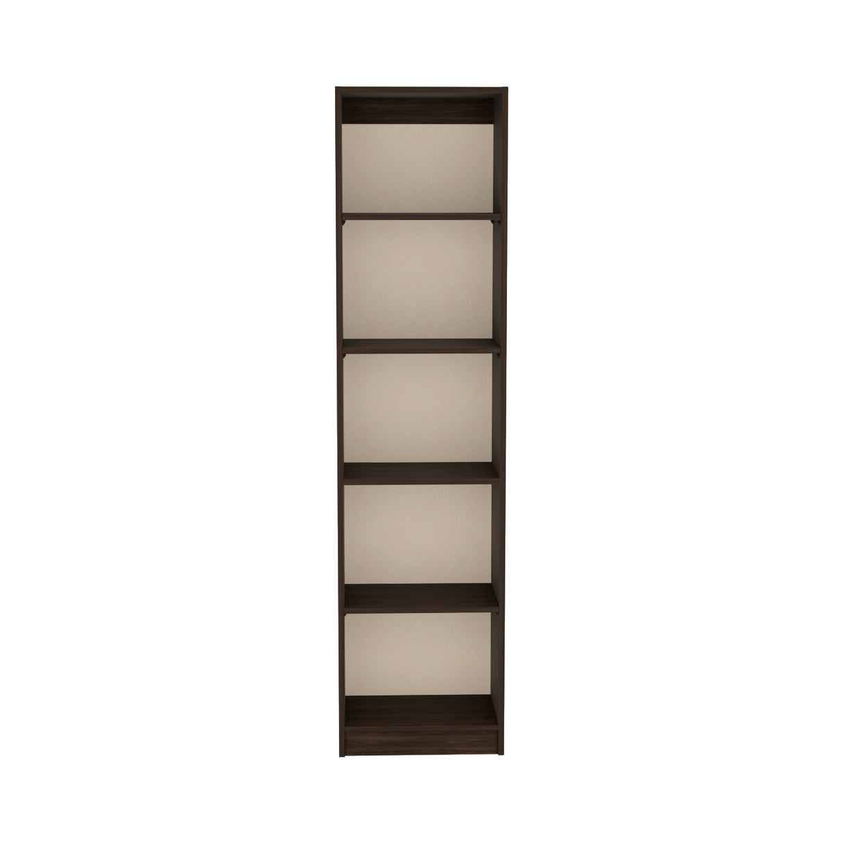 Estantería Upton Nogal y Toquilla 45x180.6cm Rectangular con Cuatro Entrepaños - BIBLIOTECAS Y ESTANTERIAS | Bylmo