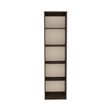 Estantería Upton Nogal y Toquilla 45x180.6cm Rectangular con Cuatro Entrepaños - BIBLIOTECAS Y ESTANTERIAS | Bylmo