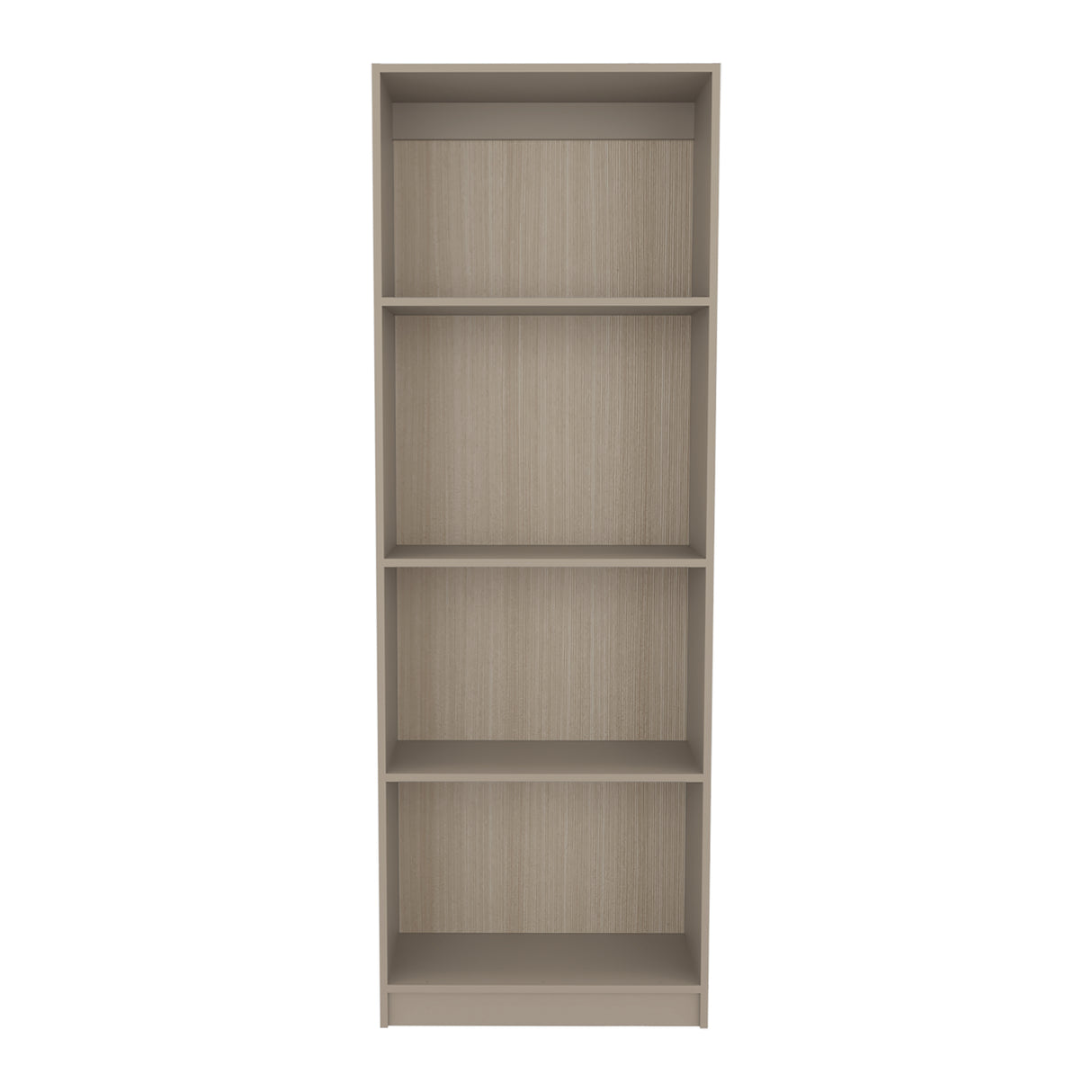Estantería Verlot Taupe Mallado 62.8x180.6cm Rectangular con Tres Entrepaños - BIBLIOTECAS Y ESTANTERIAS | Bylmo