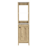 Mueble para Baño Bi - color Blanco y Duna 40x150.7cm con Dos Entrepaños y con Patas - OTROS MUEBLES PARA BANHO | Bylmo