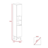 Mueble para Baño Laurent Plomo y Duna 30.1x180cm con Cinco Entrepaños y con Patas - OTROS MUEBLES PARA BANHO | Bylmo