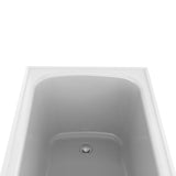 Bañera Ovalado Eco Blanco 140x55cm Para Empotrar para Una Persona - BANHERAS E HIDROMASAJES | Bylmo