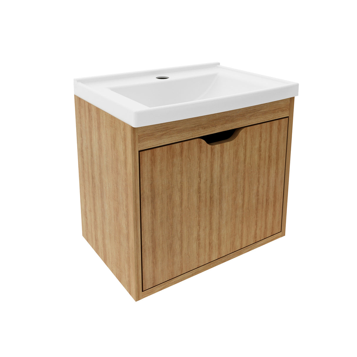 Mueble para Lavamanos Graz Almendra 44.6x38.4cm Individual Flotante con Lavamanos - MUEBLES PARA LAVAMANOS | Bylmo