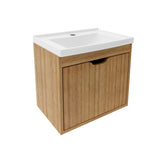 Mueble para Lavamanos Graz Almendra 44.6x38.4cm Individual Flotante con Lavamanos - MUEBLES PARA LAVAMANOS | Bylmo