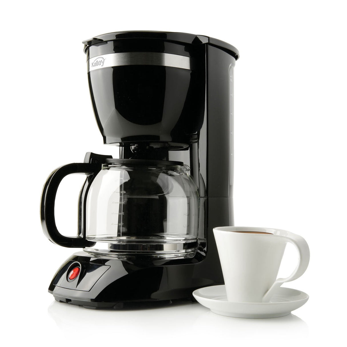 Cafetera Eléctrica Kalley Negro 26.2x33.1cm para Café Molido con Sistema Antigoteo para 12 tazas - CAFETERAS ELECTRICAS | Bylmo