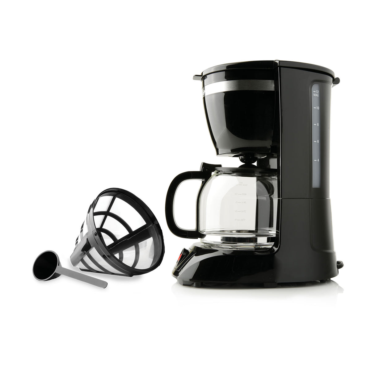 Cafetera Eléctrica Kalley Negro 26.2x33.1cm para Café Molido con Sistema Antigoteo para 12 tazas - CAFETERAS ELECTRICAS | Bylmo