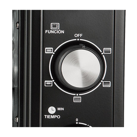 Horno Tostador Kalley Negro 40x29cm con Una Función Preconfigurada y con Temporizador - HORNOS TOSTADORES | Bylmo