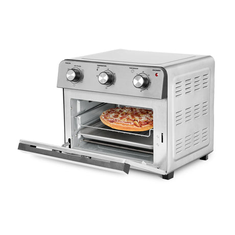 Horno Tostador Kalley Plateado 40x34.6cm con Seis Funciones Preconfiguradas y con Función de AirFryer - HORNOS TOSTADORES | Bylmo