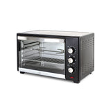 Horno Tostador Kalley Negro 47.5x29.6cm con Cinco Funciones Preconfiguradas y con Temporizador