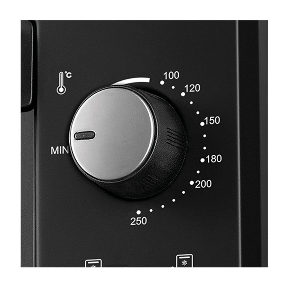Horno Tostador Kalley Negro 47.5x29.6cm con Cinco Funciones Preconfiguradas y con Temporizador