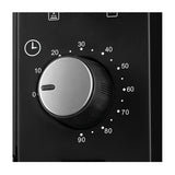 Horno Tostador Kalley Negro 47.5x29.6cm con Cinco Funciones Preconfiguradas y con Temporizador