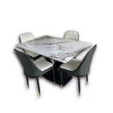 Combo Comedor y Sillas Montessori Gris 120x75cm Rectangular de Cuatro Puestos con Cuatro Sillas - COMEDORES | Bylmo