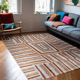 Tapete de Sala Lineas Gris 200x300cm Clásico Rectangular Suave - TAPETES Y ALFOMBRAS | Bylmo