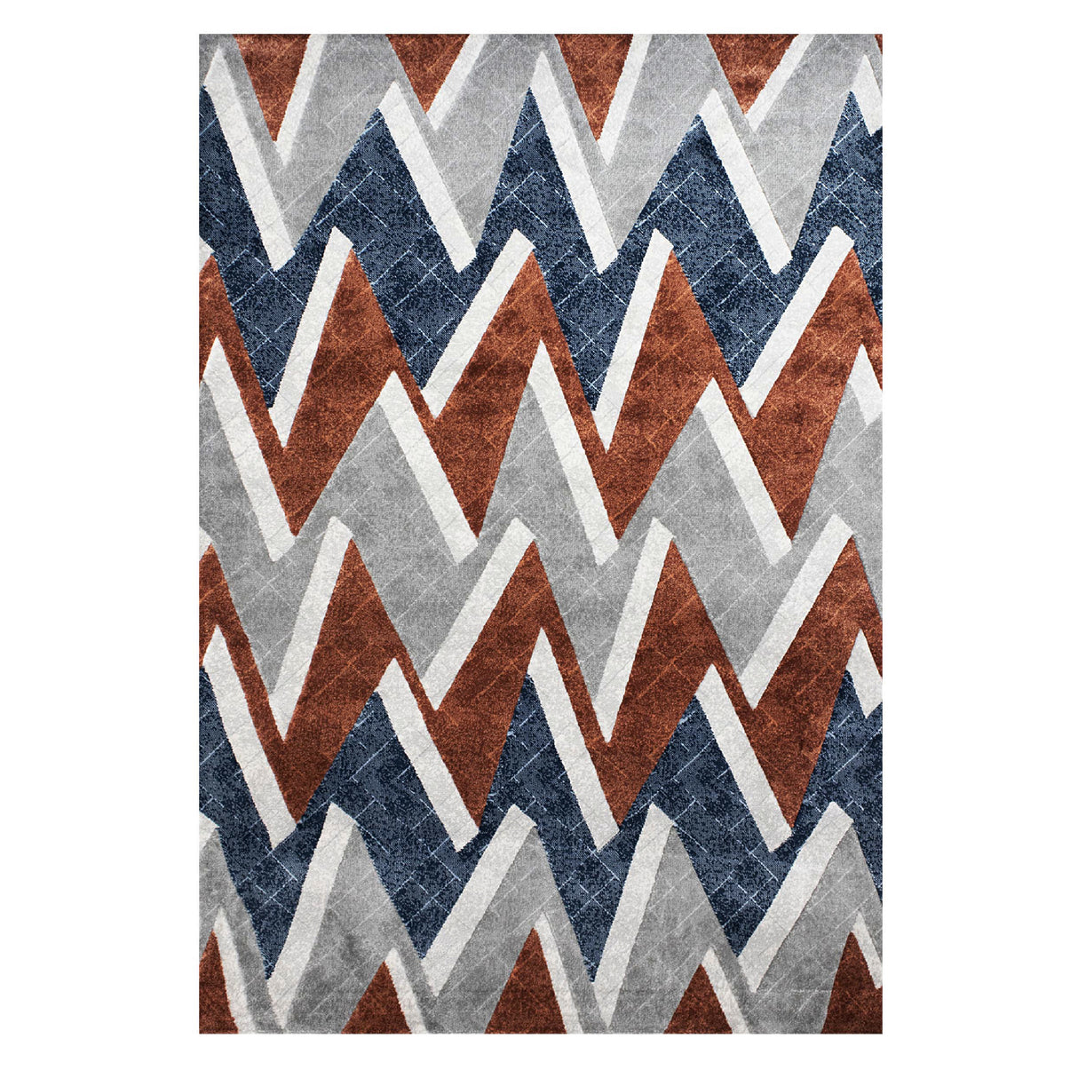 Tapete de Sala Rombos Gris y Rojo 160x230cm Clásico Rectangular Suave - TAPETES Y ALFOMBRAS | Bylmo