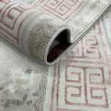 Tapete de Sala Figuras Gris 160x230cm Vintage Rectangular Suave - TAPETES Y ALFOMBRAS | Bylmo