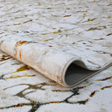 Tapete de Sala Piedras Blanco 120x170cm Clásico Rectangular Suave - TAPETES Y ALFOMBRAS | Bylmo