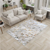 Tapete de Sala Piedras Blanco 160x230cm Clásico Rectangular Suave - TAPETES Y ALFOMBRAS | Bylmo
