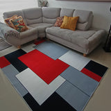 Tapete de Sala Figuras Geometricas Gris 200x150cm Clásico Rectangular Suave - TAPETES Y ALFOMBRAS | Bylmo