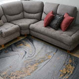 Tapete de Sala Piedras Gris 200x150cm Clásico Rectangular Suave - TAPETES Y ALFOMBRAS | Bylmo