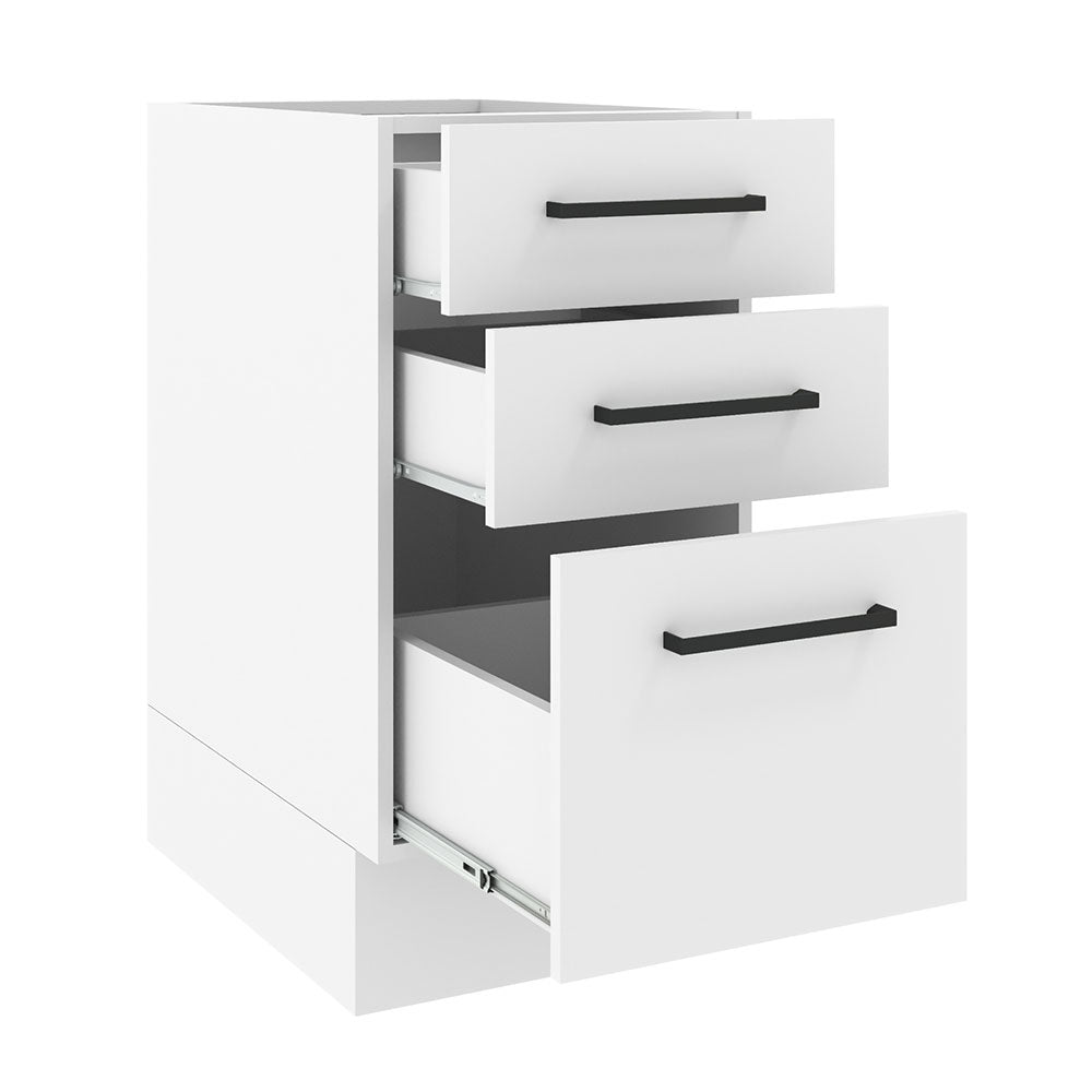 Mueble Inferior de Cocina Agata Blanco 40x81cm sin Mesón y sin Pozuelo - MUEBLES INFERIORES DE COCINA | Bylmo