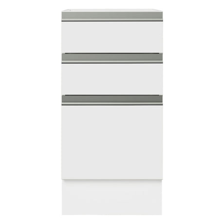 Mueble Inferior de Cocina Glamy Blanco 40x81cm sin Mesón y sin Pozuelo - MUEBLES INFERIORES DE COCINA | Bylmo