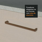 Mueble Inferior de Cocina Agata Blanco y Crema 120x81cm sin Mesón y sin Pozuelo - MUEBLES INFERIORES DE COCINA | Bylmo