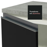Mueble Inferior de Cocina Glamy Blanco y Negro 40x84cm sin Mesón y sin Pozuelo - MUEBLES INFERIORES DE COCINA | Bylmo