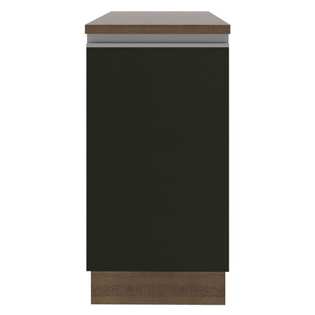 Mueble Inferior de Cocina Glamy Marron y Negro 40x84cm sin Mesón y sin Pozuelo - MUEBLES INFERIORES DE COCINA | Bylmo