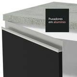 Mueble Inferior de Cocina Glamy Blanco y Negro 94x84cm sin Mesón y sin Pozuelo - MUEBLES INFERIORES DE COCINA | Bylmo