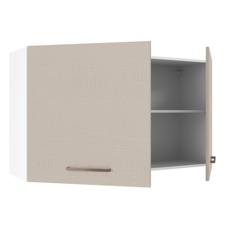 Mueble Superior de Cocina Agata Blanco y Crema 120x66cm con Cuatro Entrepaños y con Dos Puertas - MUEBLES SUPERIORES DE COCINA | Bylmo