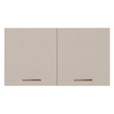 Mueble Superior de Cocina Agata Blanco y Crema 120x66cm con Cuatro Entrepaños y con Dos Puertas - MUEBLES SUPERIORES DE COCINA | Bylmo