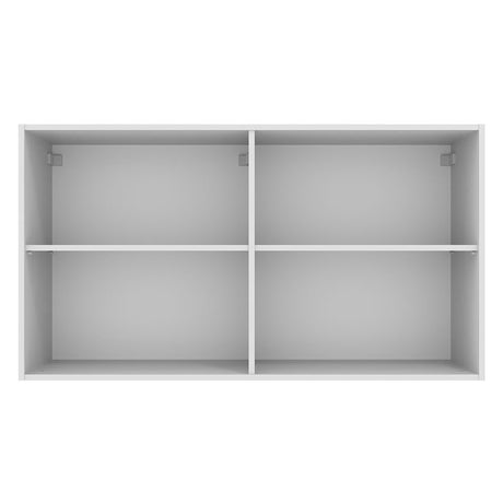 Mueble Superior de Cocina Agata Blanco y Crema 120x66cm con Cuatro Entrepaños y con Dos Puertas - MUEBLES SUPERIORES DE COCINA | Bylmo