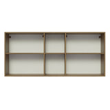 Mueble Superior de Cocina Glamy Marron y Blanco 150x66cm con Seis Entrepaños y con Dos Puertas - MUEBLES SUPERIORES DE COCINA | Bylmo