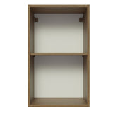 Mueble Superior de Cocina Glamy Marron y Negro 40x66cm con Dos Entrepaños y con Una Puerta - MUEBLES SUPERIORES DE COCINA | Bylmo