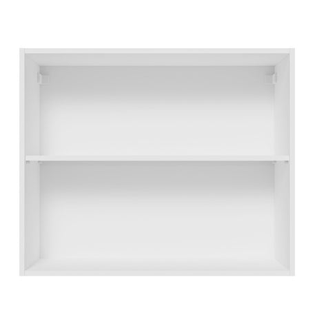 Mueble Superior de Cocina Glamy Blanco y Negro 80x66cm con Dos Entrepaños y con Dos Puertas - MUEBLES SUPERIORES DE COCINA | Bylmo
