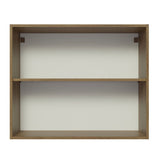 Mueble Superior de Cocina Glamy Marron y Negro 80x66cm con Dos Entrepaños y con Dos Puertas - MUEBLES SUPERIORES DE COCINA | Bylmo