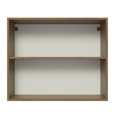 Mueble Superior de Cocina Glamy Marron y Negro 80x66cm con Dos Entrepaños y con Dos Puertas - MUEBLES SUPERIORES DE COCINA | Bylmo