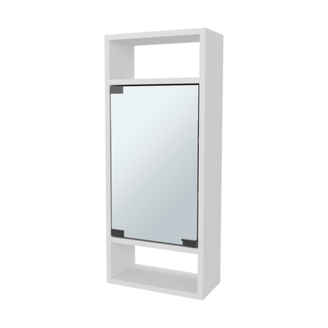Gabinete de Baño Uros Blanco 30x71.9cm con Espejo y con Cinco Entrepaños - GABINETES DE BANHO | Bylmo