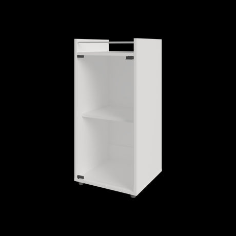 Mini Bar Theba Blanco 38.1x81.3cm sin Cajones y con Tres Comparrtimientos - BARES | Bylmo