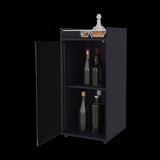Mini Bar Theba Wengue 38.1x81.3cm sin Cajones y con Tres Comparrtimientos - BARES | Bylmo
