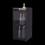 Mini Bar Theba Wengue 38.1x81.3cm sin Cajones y con Tres Comparrtimientos - BARES | Bylmo