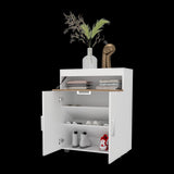 Zapatero Belton Blanco y Fresno 70.6x90cm de Cuatro Niveles Para Diez Pares - ZAPATEROS | Bylmo