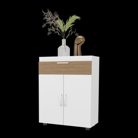 Zapatero Belton Blanco y Fresno 70.6x90cm de Cuatro Niveles Para Diez Pares - ZAPATEROS | Bylmo
