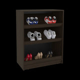 Zapatero Toby Nogal 70x90.6cm de Tres Niveles Para Doce Pares - ZAPATEROS | Bylmo