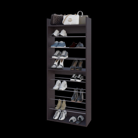 Zapatero Ronald Wengue 63x165.6cm de Nueve Niveles Para Veintisiete Pares - ZAPATEROS | Bylmo