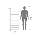 Zapatero Ronald Wengue 63x165.6cm de Nueve Niveles Para Veintisiete Pares - ZAPATEROS | Bylmo