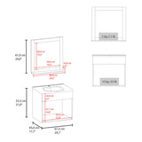 Set Mueble para Lavamanos con Espejo Flotante Blake Blanco 61.3x53.3cm Individual con Lavamanos - MUEBLES PARA LAVAMANOS | Bylmo