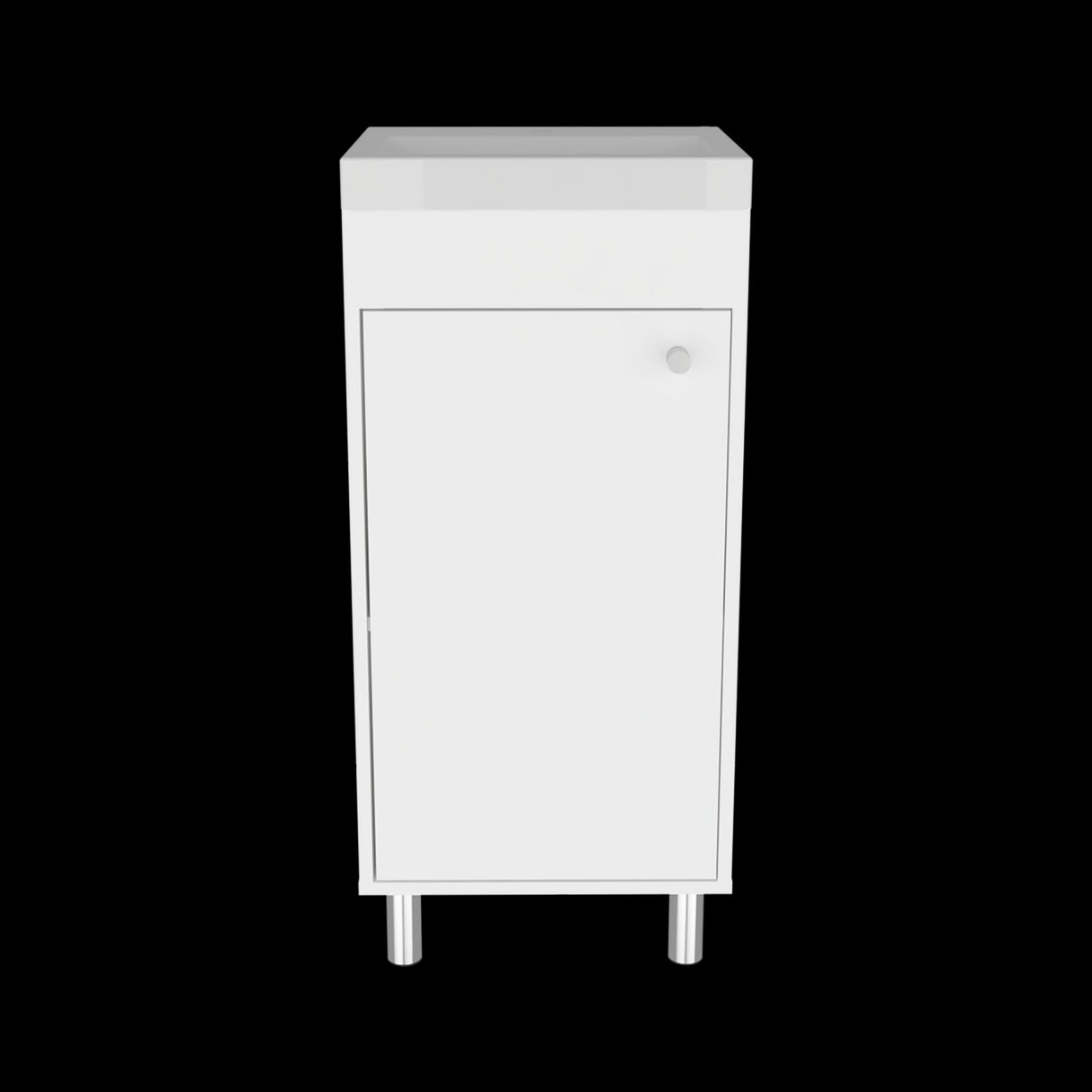 Mueble para Lavamanos Rivera Blanco 40x84cm Individual con Lavamanos Integrado y sin Cajones - MUEBLES PARA LAVAMANOS | Bylmo