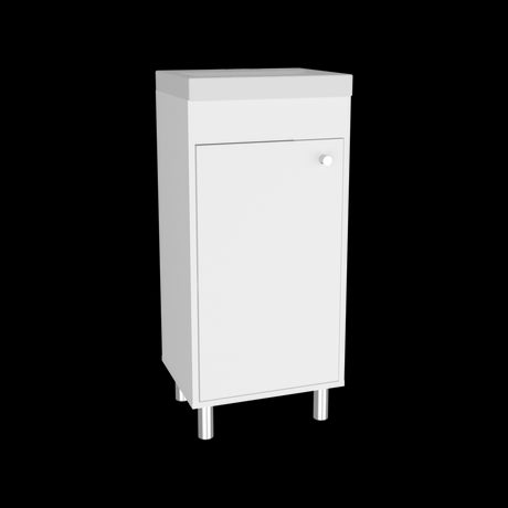 Mueble para Lavamanos Rivera Blanco 40x84cm Individual con Lavamanos Integrado y sin Cajones - MUEBLES PARA LAVAMANOS | Bylmo